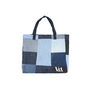 Patchwork denim tote bag by The Revival